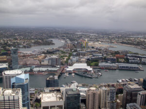 Sydney Tower Eyeからの西向きの眺め
