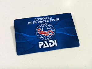 PADIアドバンスド・オープン・ウォーター・ダイバーのCカード