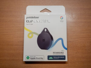Pebblebee Clip Universalの箱