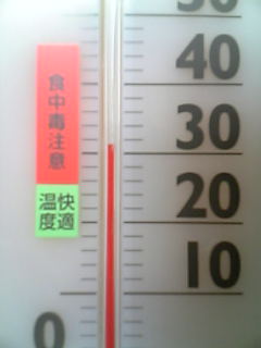 温度計・・・３０度over